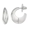Nine West Silver Tone C Hoop Earrings -Nine West shop 6016020