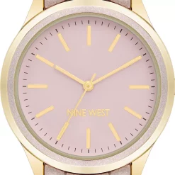Nine West Women's Pink Band & Dial Watch -Nine West shop 6024077 ALT2