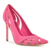 Nine West Favant Women's Heels -Nine West shop 6037646 Neon Pink Suede