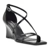 Nine West Rolga Women's Dress Wedge Sandals -Nine West shop 6037672 Black Patent