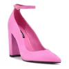 Nine West Plana Women's Suede Heels -Nine West shop 6097983 Neon Pink Suede
