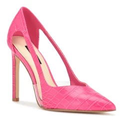 Nine West Trivs Women's Stiletto Heels 10 Nine West Trivs Women's Stiletto Heels -Nine West shop 6098034 Pink Croco
