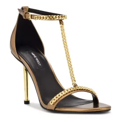 Nine West Ropes Women's Stiletto Dress Sandals -Nine West shop 6102007 Gold