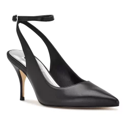 Nine West Boca Women's Ankle Strap Heels -Nine West shop 6131881 Black Leather