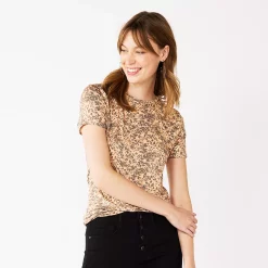 Women's Nine West Essential Crewneck Tee 16 Women's Nine West Essential Crewneck Tee -Nine West shop 6172706 Cheetah