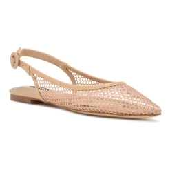 Nine West Branid Women's Slingback Flats -Nine West shop 6179425 Light Natural